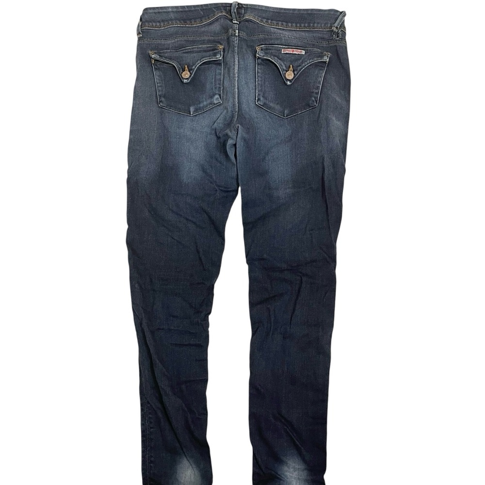 ❤️ Hudson Collin Flap Skinny Jeans Dark Wash Sz 32 - Picture 7 of 13